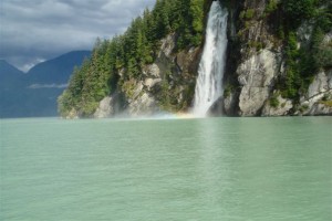 waterfall rainbow knight inlet