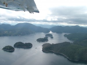 floatplane flight to Knight Inlet Lodge